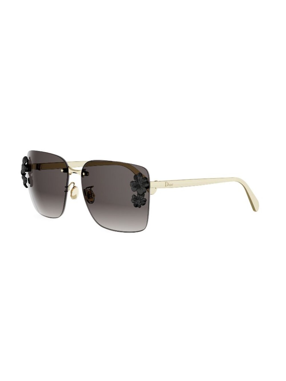 New DIOR Women's Sunglasses Metal Frame CLOVER S2U CD40249U B0A1 10B 62 gold